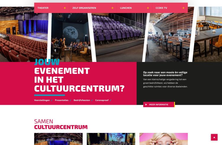 Screenshot - Cultuurcentrum Deurne - Home element