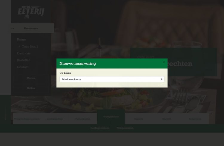 Screenshot - De Eeterij - Reserveren 1