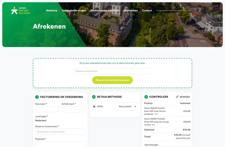 Screenshot - Heerlijck Duurzaam - Afrekenen