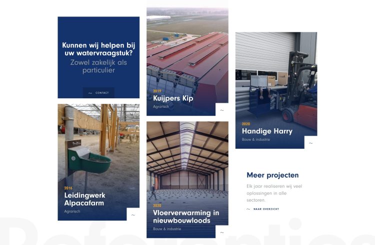 Screenshot - Van Zeeland Watertechniek - Projecten