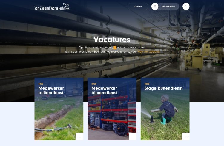 Screenshot - Van Zeeland Watertechniek - Vacature