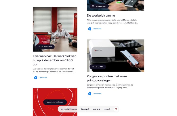 Screenshot - Van der Hoff ICT - Actueel
