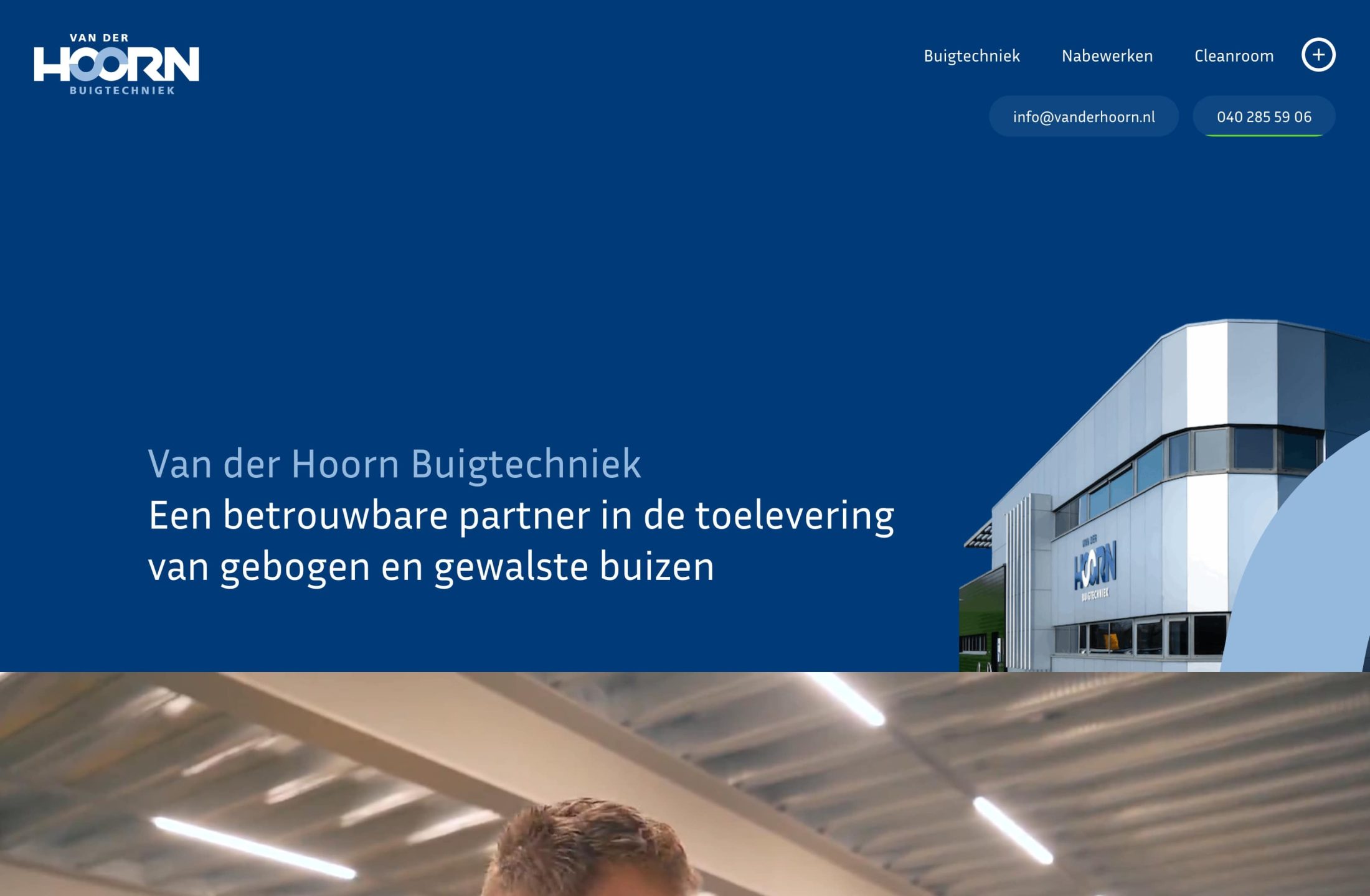 Screenshot - Van der Hoorn Buigtechniek - Home