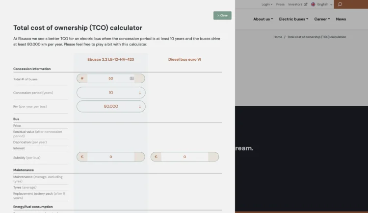 Sfeerafbeelding - Ebusco - TCO calculator